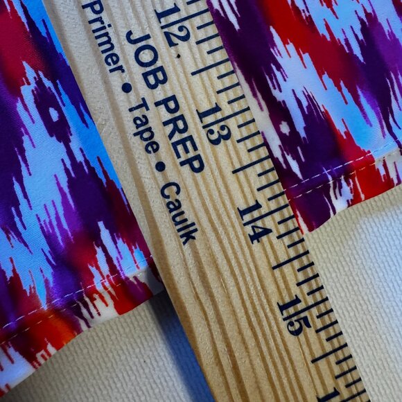 Collections by Catalina Tankini Swim Top Large Orange Purple Fringe Trim - Picture 6 of 8